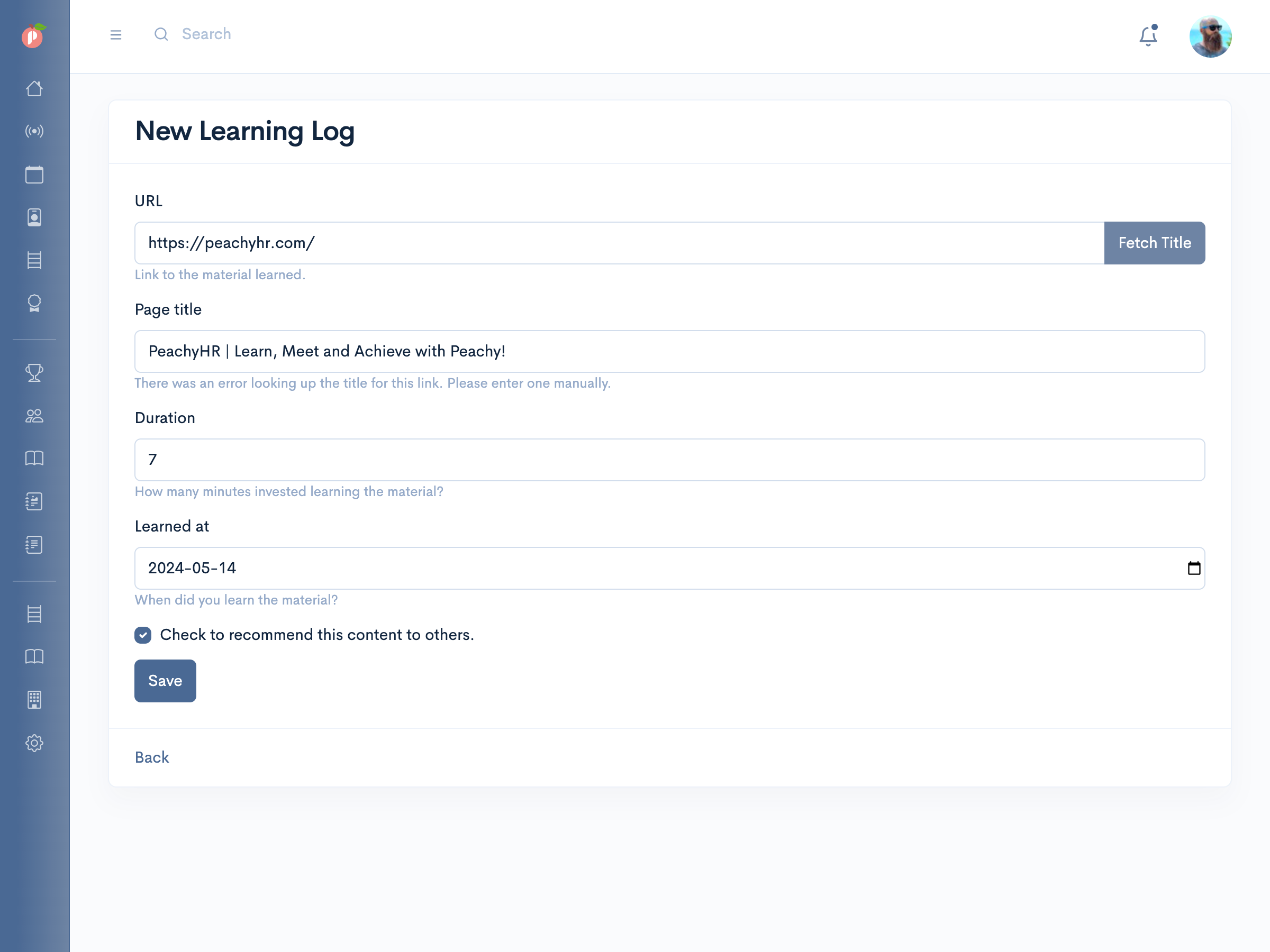 Celebrate and Share Learning